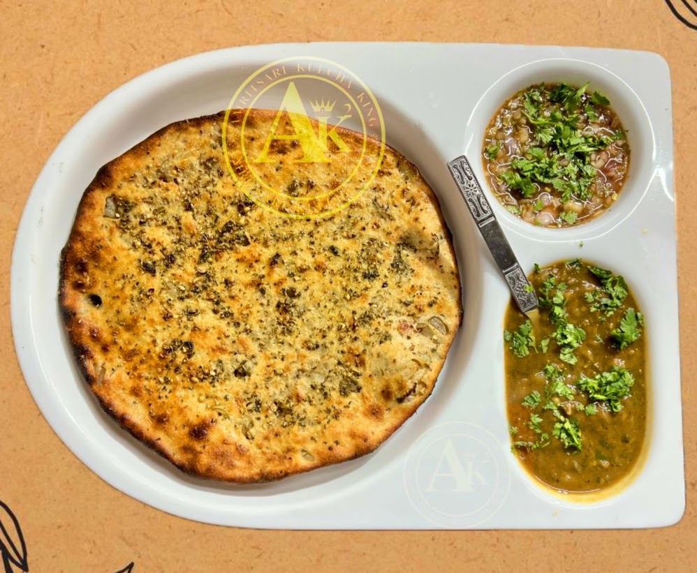 Authentic Amritsari Kulcha with Chole & Butter